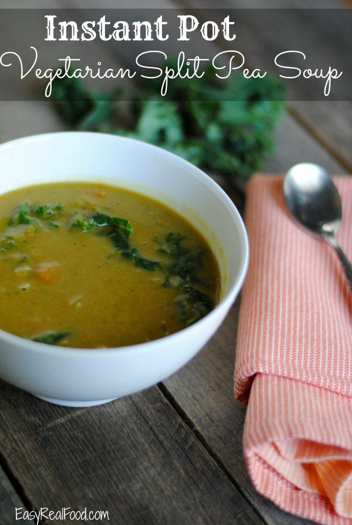 Instant Pot Split Pea Soup - easy vegan recipe! 